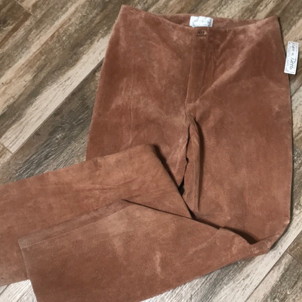 Suede Pants